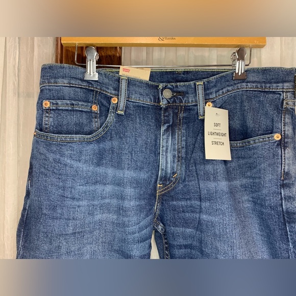 Men's Levi's® 559™ Stretch Relaxed Straight Fit Jeans Size 32W x 34L (NWT) Blue - Picture 6 of 10